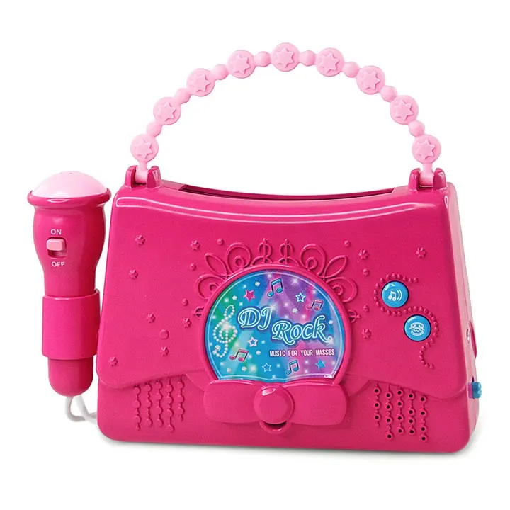 Kids Karaoke AUX-IN Connecting Boombox with Microphone