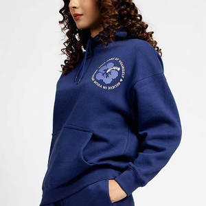 Sudadera larga informal de algodón para mujer, con capucha, bordada, con cremallera, efecto lavado, color personalizado, cuello con capucha - Product Image 3