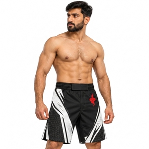 MMA <b>Shorts</b> Mens Premium Fitness Apparel Quick Dry Lightweight Fabric Flexible Waist Training <b>Grappling</b> Athletic Sportswear - Product Image 5