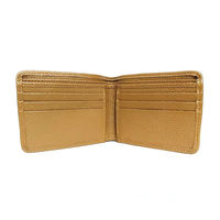 Portefeuille court pour homme en cuir PU, style vintage, avec plusieurs fentes pour cartes, fermeture à bouton en polyester, anti-vol