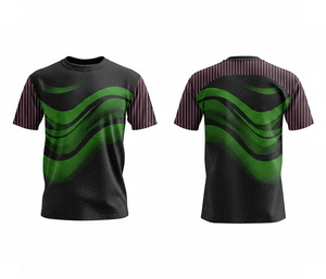 Custom Fitness Sublimation <b>T</b>-<b>Shirt</b> Performance Sportswear-Breathable Short Sleeve Lightweight Quick Dry Front Unisex Adult Sizes - Product Image 6