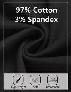 Pantalon cargo noir pour homme SANGLASPORTS, taille élastique, plusieurs poches, coupe droite décontractée, respirant, imperméable, poids moyen, tricoté - Product Image 4