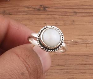 Anillo de Plata de Ley 925 con Perla al por Mayor, Anillo Clásico de Boda para Mujer, Precio al por Mayor del Fabricante, Joyería de Moda - Product Image 4