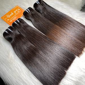 ผมต่อแบบตรงที่เป็นมัดผมสีดำผม12A เกรด SDD ยาว10 12 "ผมมนุษย์เวียดนาม - Product Image 1