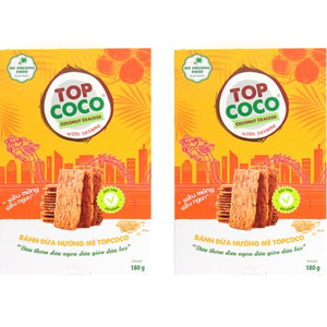 Galleta de Coco TOPCOCO con Sésamo 180g, Snack Crujiente de Coco y Sésamo, Precio Competitivo, Venta al Por Mayor, Exportación - Product Image 2