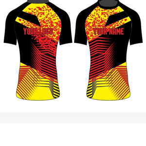 Rashguard de Compression MMA et Jiu Jitsu Haute Qualité Extensible 4 Directions Anti-Dérapant à Manches Courtes en Polyester Spandex pour Fitness - Product Image 4