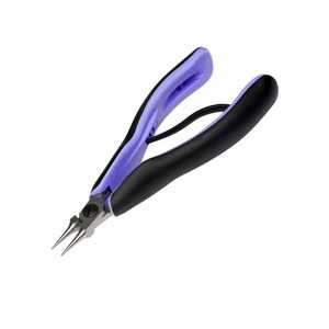 <b>Round</b> <b>Nose</b> <b>Pliers</b> Stainless Steel Dual Component Handle Jewelry Making Tool 5 Inch Zetomed Pro - Product Image 1