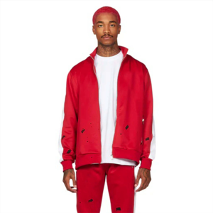 Ensemble de survêtements deux pièces pour hommes, décontracté, imprimé délavé à l'acide, léger, mode automne, pour le sport et le streetwear - Product Image 1