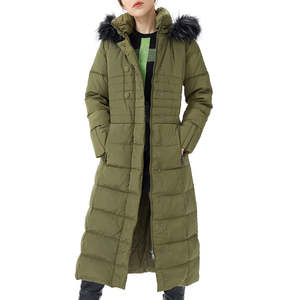 Manteau long matelassé surdimensionné pour femme, doudoune à capuche, chaude, douce et isolante, style streetwear, vêtement d'extérieur hiver - Product Image 6