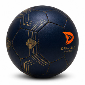 Ballon de football personnalisé avec logo, taille 5, en cuir PU de qualité supérieure, cousu à la machine, 32 panneaux, pour matchs de club et entraînement, fournisseur en gros - Product Image 2