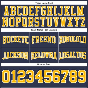2026 Wholesale ODM Unisex Hooded Sweatshirt <b>Navy</b> Yellow Print Pocket Breathable Sustainable Lightweight Regular Fit Spring - Product Image 6