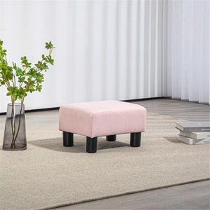 Poggiapiedi Moderno e Confortevole in Plastica e Tessuto per Soggiorno, Camera da Letto, Cucina, Hotel - Product Image 4