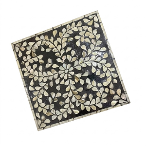 Bold Shell <b>Placemat</b> Boho Mother of Pearl Charger for Beach Wedding & Luxury Seaside Table Decor - Product Image 1