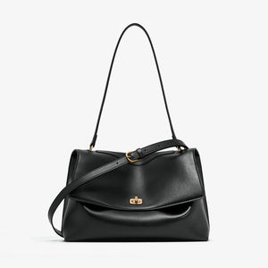 Bolso de Lujo de Alta Gama para Mujer, Bolso de Hombro Ejecutivo de Gran Capacidad, Versión de Color Sólido, Bolso Bandolera - Product Image 1