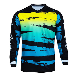 Jersey de Motocross de Manga Larga, Personalizado, Talla Grande, Anti-UV, 100% Poliéster, Malla de Secado Rápido, para Carreras de Motocross - Product Image 4