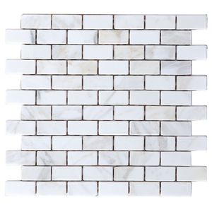 Milky White Marble <b>Mosaic</b> Tile Polished Modern Amalfi Design 8mm Thick Water Resistant Eco-Friendly 5 Year Interior Wall - Product Image 5
