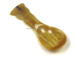 Juego de 3 cucharas de cuerno de búfalo para recién nacidos, 85 mm, hechas a mano, con mango redondo, regalo, cuchara pequeña antigua para cocina - Product Image 6