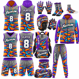 Uniforme de football 7 contre 7 de haute qualité OEM, uniforme sublimé pour les matchs 7v7, uniforme à capuche 7v7, maillot et short 7V7 - Product Image 3