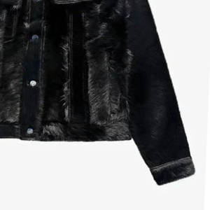 Veste d'hiver en cuir de vachette véritable pour homme avec logo personnalisé, vente en gros, veste en cuir écologique originale pour homme - Product Image 4