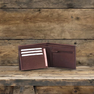 Portefeuille vintage en cuir véritable pour homme avec logo personnalisé, imperméable, grande capacité, court, RFID, plusieurs emplacements pour cartes, portefeuille Royaa - Product Image 5