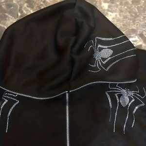 Sudadera con Capucha Personalizada con Logotipo para Mujer, Informal, Tejida, con Pedrería, para Invierno, Antiarrugas, de Alta Calidad, Manga Larga, 100% Algodón - Product Image 5