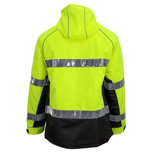 Sudadera de Seguridad Reflectante de Alta Visibilidad ANSI Clase 2 para Hombre, con LED Intermitente, Impermeable, 100% Nailon/Poliéster, Venta al Por Mayor - Product Image 5