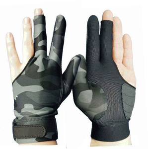 Gants de billard personnalisés pour fournisseurs OEM, marque privée, trois doigts, faible friction, respirants, commandes en gros - Product Image 4