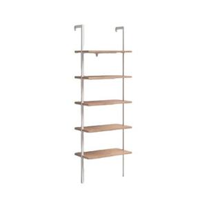 Industrial Wood Wall Shelf Single Tier Cast Iron Bracket Mounted Bathroom Storage Rack Rectangle Lacquered Durable - Product Image 2