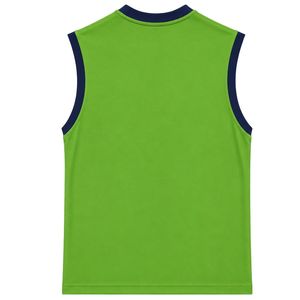 Green And Navy Sleeveless Tank Top With Deer Graphic Print <b>Men</b> Custom Cotton <b>Gym</b> <b>Vest</b> Round Neck Summer Streetwear Activewear - Product Image 2