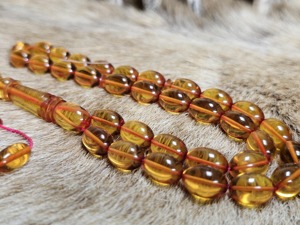 Perles de Tasbih en résine écologiques faites à la main, design moderne et luxueux, chapelet de prière de haute qualité, compteur de prières musulmanes en pierre - Product Image 2