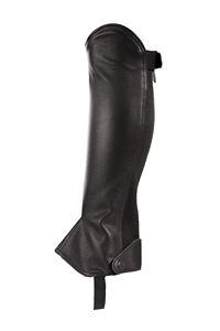 Custom Men English Style <b>Half</b> <b>Chaps</b> Genuine Leather Zipper Closure Lightweight Breathable Equestrian Horse Riding Wear - Product Image 2