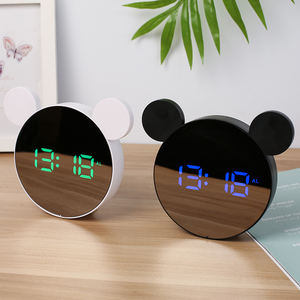 Bureau maison chambre sommeil LED miroir réveil numérique créatif horloge <span class=keywords><strong>induction</strong></span> photoélectron horloge - Product Image 3