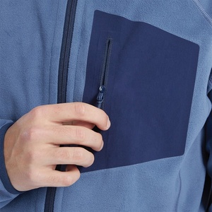 Vestes polaires modernes bleues pour hommes avec sweats à capuche Design élégant et léger Parfait pour les activités de plein air et les vêtements décontractés - Product Image 3