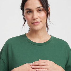Camisetas de Maternidad para Mujer, 100% Algodón, Camiseta Larga de Maternidad, Camiseta de Lactancia para Mujer, Verano - Product Image 4