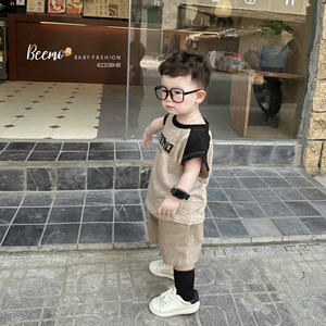 Ensembles de vêtements 100% coton pour garçons, vêtements décontractés pour enfants, vêtements de sport pour tout-petits, ensemble de vêtements pour garçons BEEMO, vêtements de boutique à la mode - Product Image 2