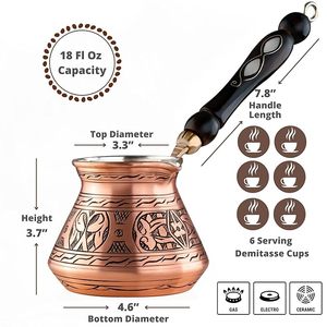 Nouvelle cafetière artisanale de style moderne, ensemble de service en métal avec pot de partage et entonnoir, finition dorée pour la maison - Product Image 3