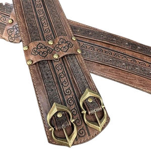 Ceinture en cuir Warrior sur mesure de haute qualité, conception professionnelle avec impression intégrale, ceinture Warrior en cuir pleine fleur - Product Image 3