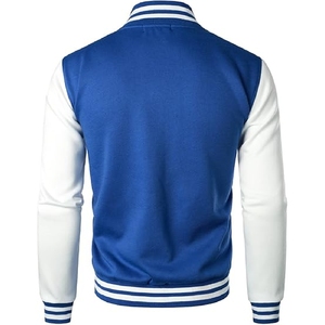 Chaqueta Varsity de Béisbol Unisex al por Mayor con Cierre de Cremallera, Diseño de Parches, Reversible e Impermeable para Invierno - Product Image 4