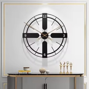 Post Modern Look Metal Wall <b>Clock</b> Abstract Geometric Design Quartz Analog Silent Living Room Decor Hanging Style Wall <b>Clock</b> - Product Image 3