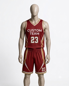 Uniformes de Baloncesto Sublimados Personalizados, Conjunto de Camiseta y Pantalones Cortos para Equipos Profesionales, Ropa Deportiva Transpirable de Alto Rendimiento - Product Image 1