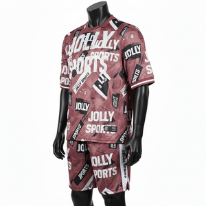 Ensemble short et maillot en mesh pour homme, tissu polyester mesh haute qualité, GSM, évacuation de l'humidité, logo sublimé, ensemble short pour homme - Product Image 4