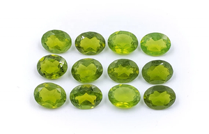 พลอยเวสโซไนต์สีเขียวธรรมชาติคุณภาพ AAA รูปทรงวงรีเหลี่ยมเพชรพลอยขนาด 9*7 มม. พลอยธรรมชาติ 100% สำหรับทำเครื่องประดับ ราคาขายส่ง - Product Image 2