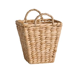 Natural Handwoven Water Hyacinth <b>Storage</b> <b>Basket</b> with Sturdy Braided Handles Decorative Woven Organizer Bin for Home <b>Storage</b> - Product Image 1