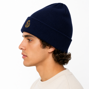 Bonnet en tricot côtelé tendance avec logo brodé, léger, pour l'hiver, idéal pour les activités décontractées en extérieur |   Fournisseur OEM ODM - Product Image 2