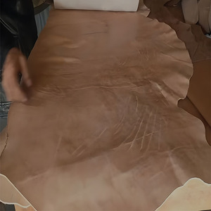 Cuir véritable pleine fleur non teint, naturel, tanné végétallement, épaisseur 1,2 à 1,4 mm, pour portefeuilles et chaussures, surface de 14 à 18 pieds carrés (environ 1,3 à 1,6 m²) - Product Image 3