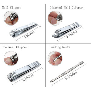 Ensemble de manucure professionnel, coupe-ongles, outils de soin des pieds, kit de toilettage pour femmes en acier inoxydable, 12 pièces pour les voyages ou la maison (doré) - Product Image 6