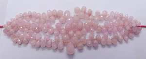 Cuentas facetadas de morganita natural AAA en forma de lágrima de 6x9-10x14 mm, cuentas de gema de morganita en forma de gota de 8 pulgadas, cuentas de gema de morganita rosa - Product Image 6