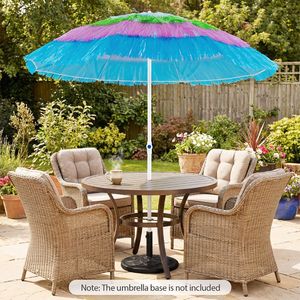 Sombrilla de Playa y Patio con Techo de Paja de 6 Pies, con Botón de Inclinación y Bolsa de Transporte, para Uso en Playa y Patio - Product Image 2