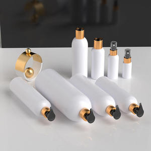 Shampoo Conditioner Packaging Silk Screen Printed Unalilia Custom White HDPE <b>Bottles</b> Label-<b>Empty</b> <b>Plastic</b> Cosmo Pump Sprayer - Product Image 6