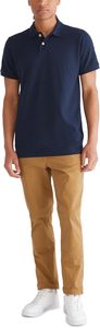 New Style Men's Solid Color Knitted Cotton Breathable Embroidered Short Sleeve Button <b>T</b>-<b>Shirt</b> Rib Collar Durable <b>Stitching</b> ODM - Product Image 4